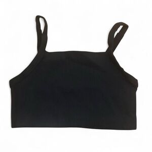 Aerie XS Black Ribbed Sports Bra